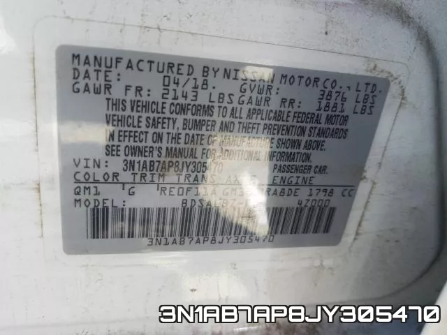 3N1AB7AP8JY305470 фото 2