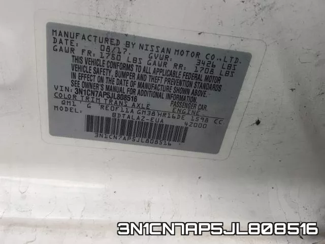 3N1CN7AP5JL808516 фото 2