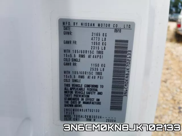 3N6CM0KN8JK702133 фото 2