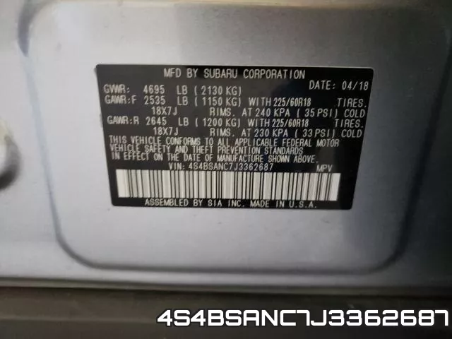 4S4BSANC7J3362687 фото 2