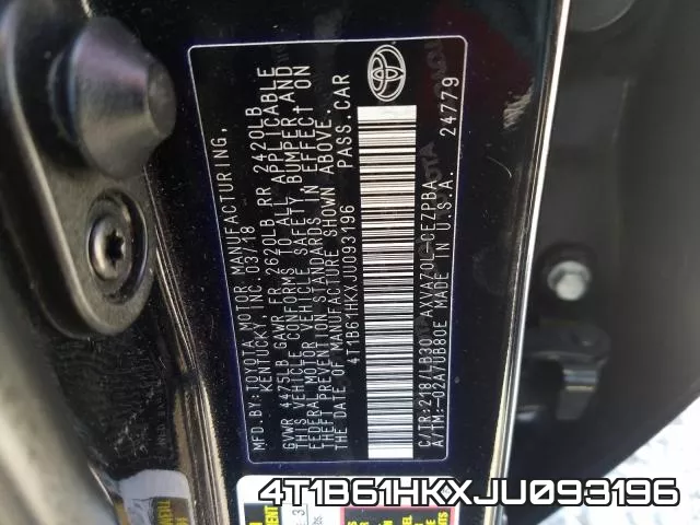 4T1B61HKXJU093196 фото 2