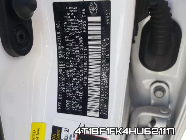 4T1BF1FK4HU621117 фото 2