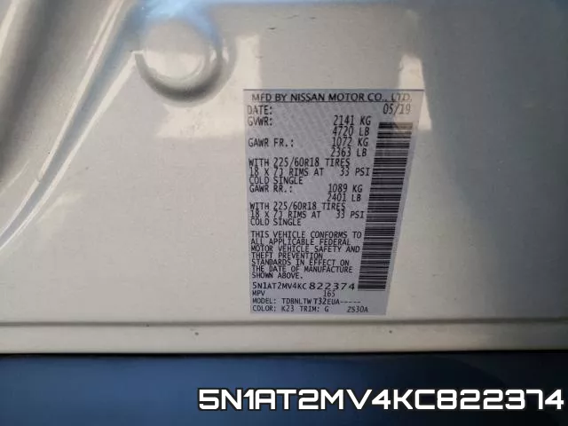 5N1AT2MV4KC822374 фото 2