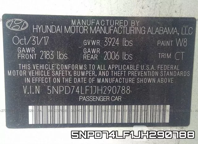 5NPD74LF1JH290788 фото 10