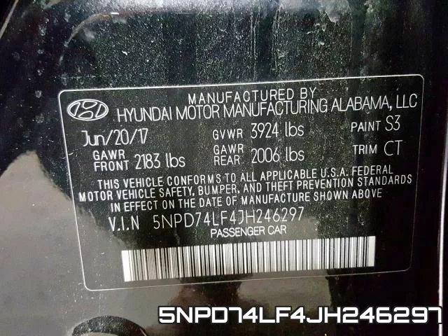 5NPD74LF4JH246297 фото 2