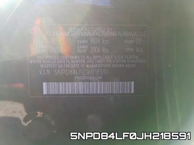 5NPD84LF0JH218591 фото 2