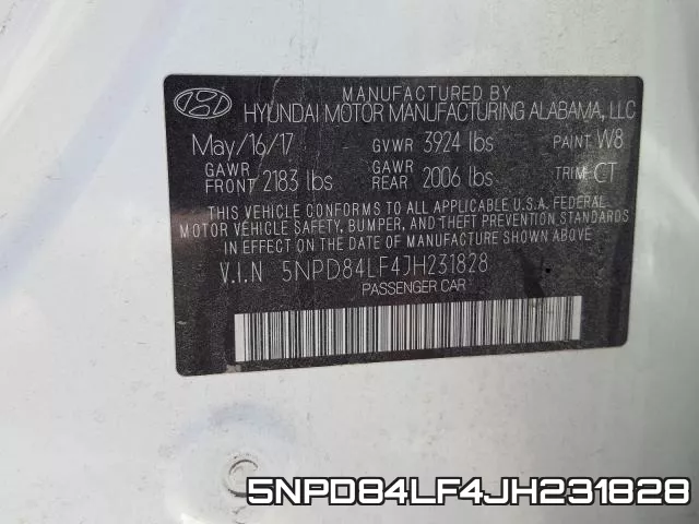 5NPD84LF4JH231828 фото 2
