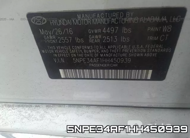 5NPE34AF1HH450939 фото 10