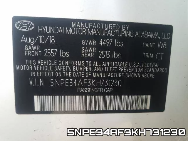 5NPE34AF3KH731230 фото 2