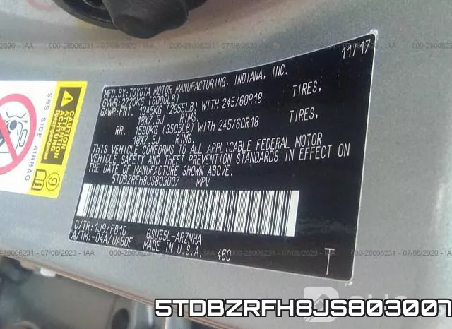 5TDBZRFH8JS803007 фото 10