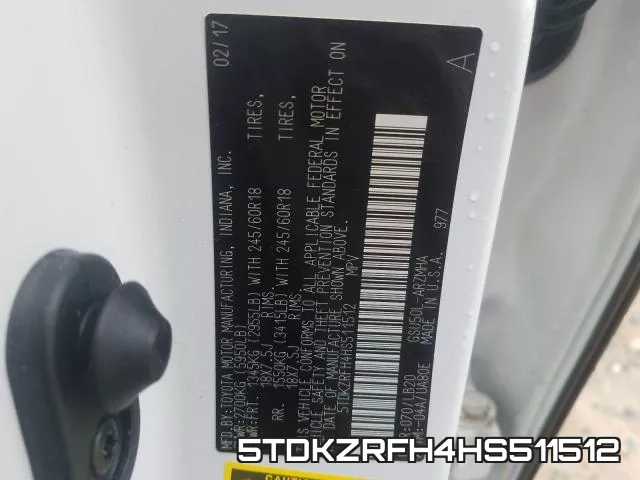 5TDKZRFH4HS511512 фото 2