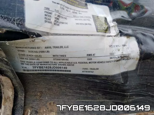 7FYBE1628JD006149 фото 2