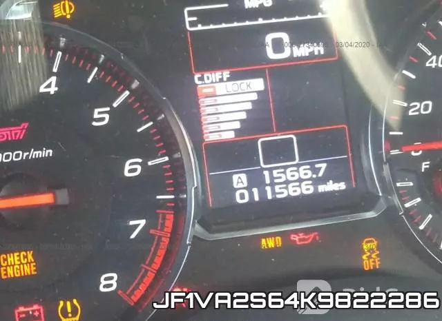 JF1VA2S64K9822286 фото 8