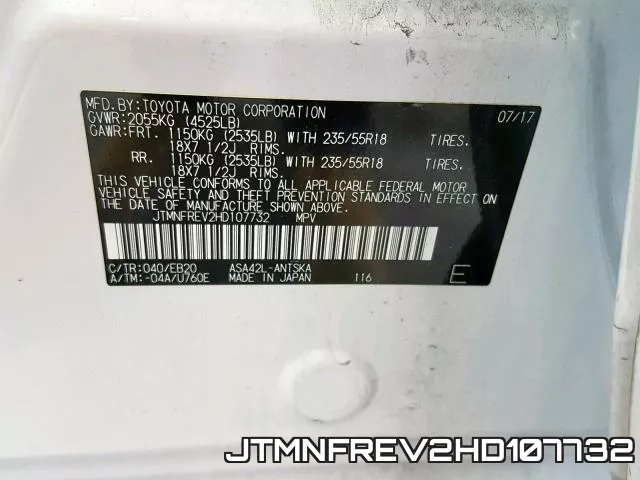 JTMNFREV2HD107732 фото 2