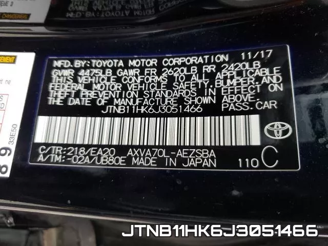 JTNB11HK6J3051466 фото 2