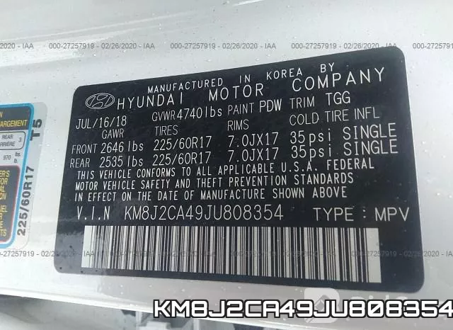 KM8J2CA49JU808354 фото 10
