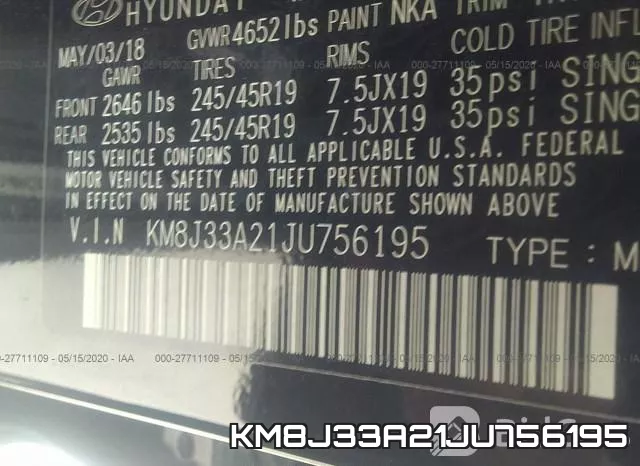 KM8J33A21JU756195 фото 10
