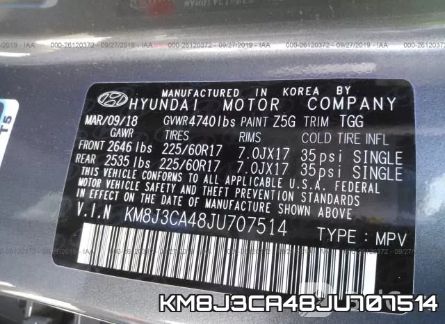 KM8J3CA48JU707514 фото 10