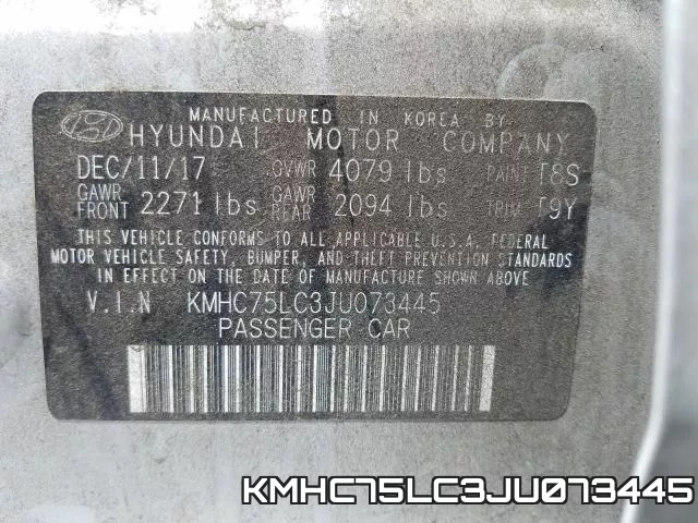 KMHC75LC3JU073445 фото 2