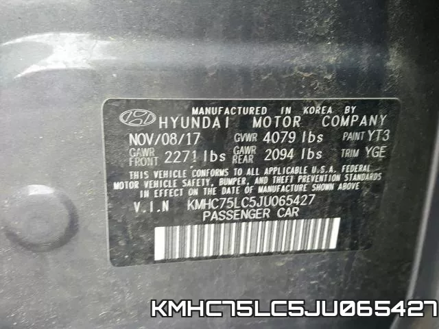 KMHC75LC5JU065427 фото 2
