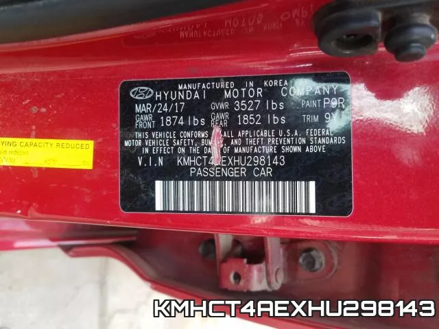 KMHCT4AEXHU298143 фото 2