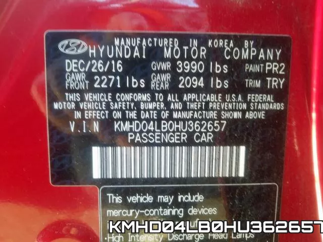 KMHD04LB0HU362657 фото 2