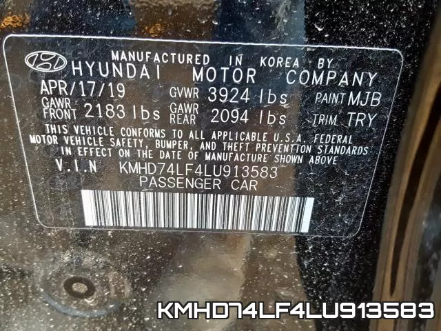 KMHD74LF4LU913583 фото 2