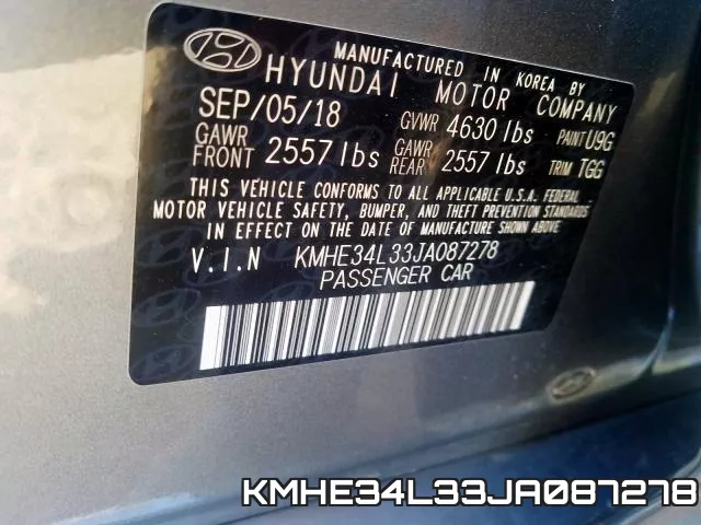 KMHE34L33JA087278 фото 2