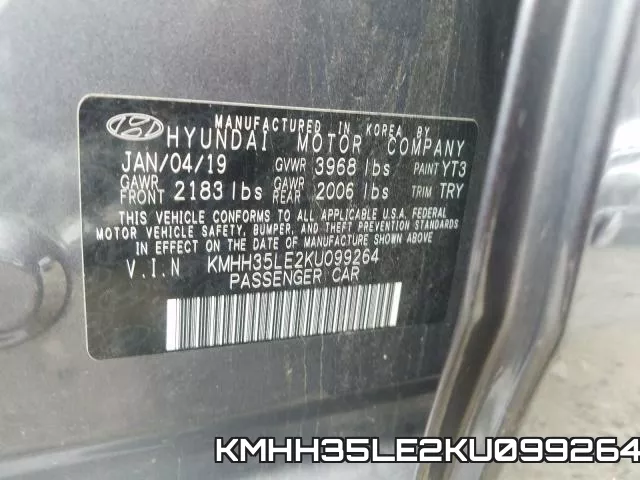 KMHH35LE2KU099264 фото 2