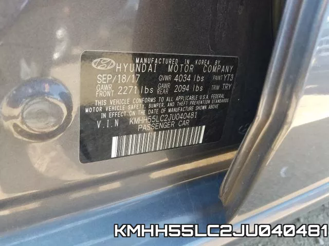 KMHH55LC2JU040481 фото 2