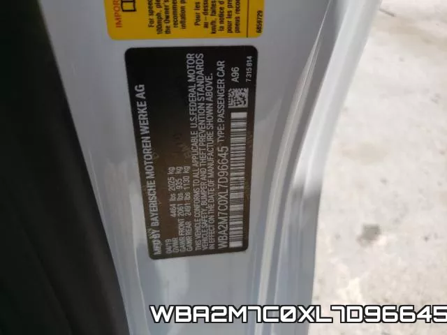 WBA2M7C0XL7D96645 фото 2