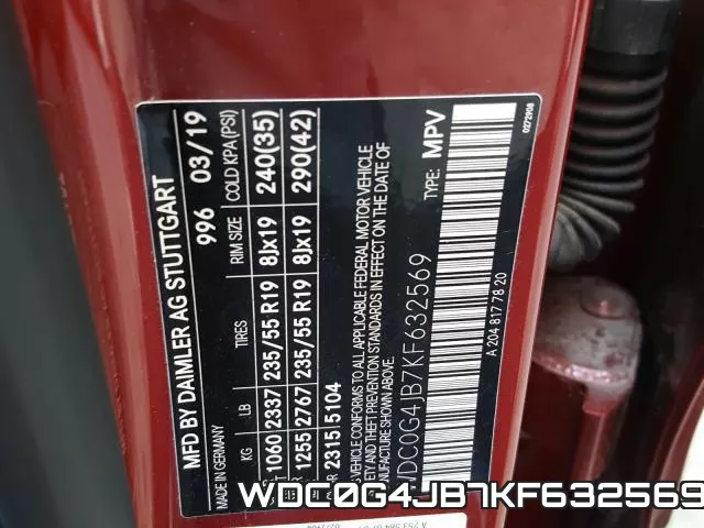 WDC0G4JB7KF632569 фото 2