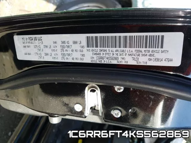 1C6RR6FT4KS562869 фото 2