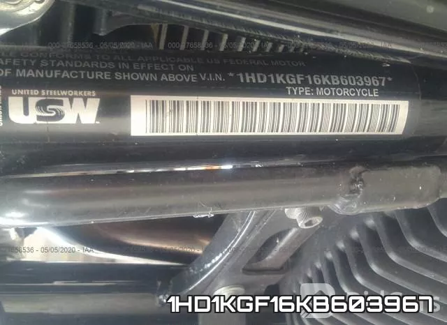 1HD1KGF16KB603967 фото 2