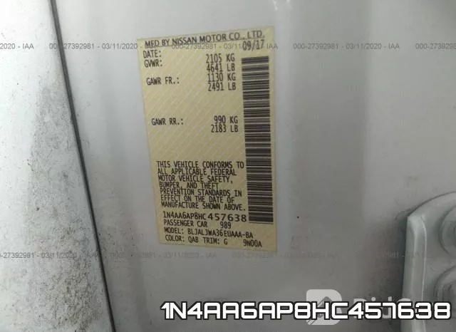 1N4AA6AP8HC457638 фото 10