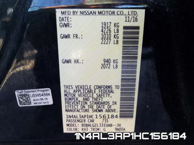 1N4AL3AP1HC156184 фото 2