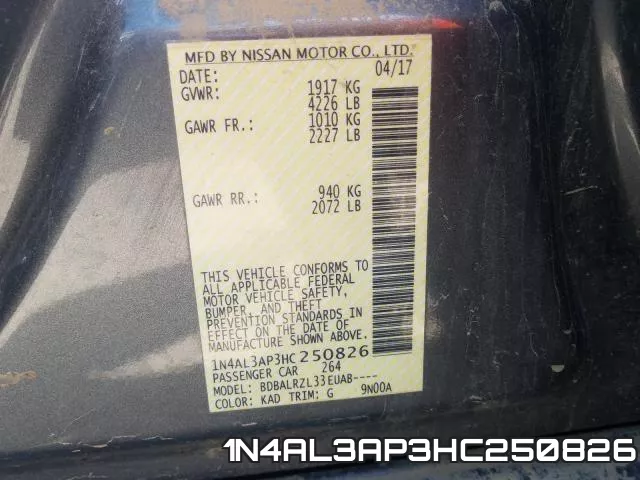 1N4AL3AP3HC250826 фото 2