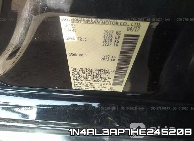 1N4AL3AP7HC245208 фото 10