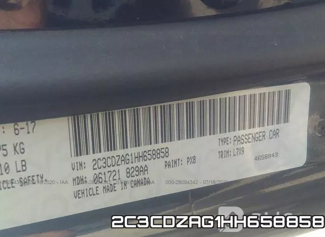 2C3CDZAG1HH658858 фото 10