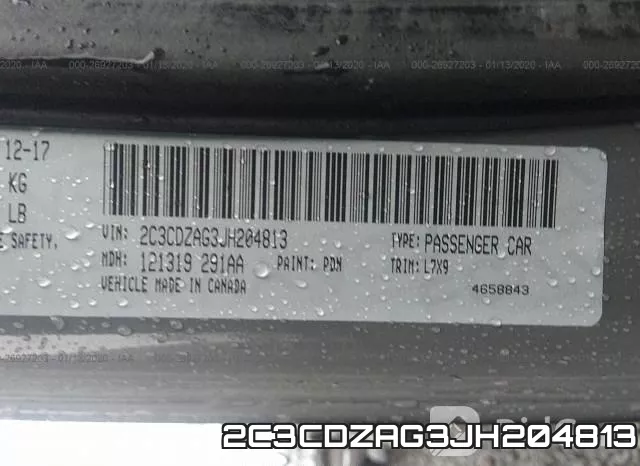 2C3CDZAG3JH204813 фото 10