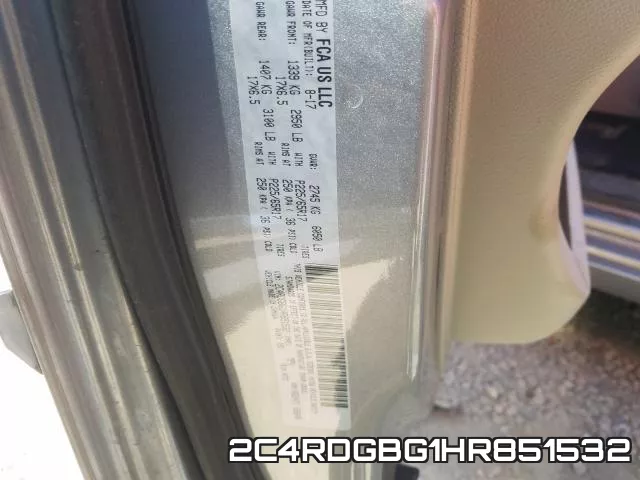 2C4RDGBG1HR851532 фото 2