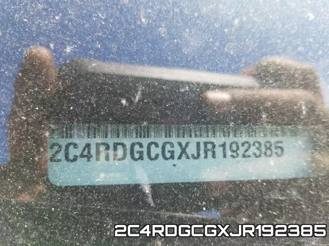 2C4RDGCGXJR192385 фото 2