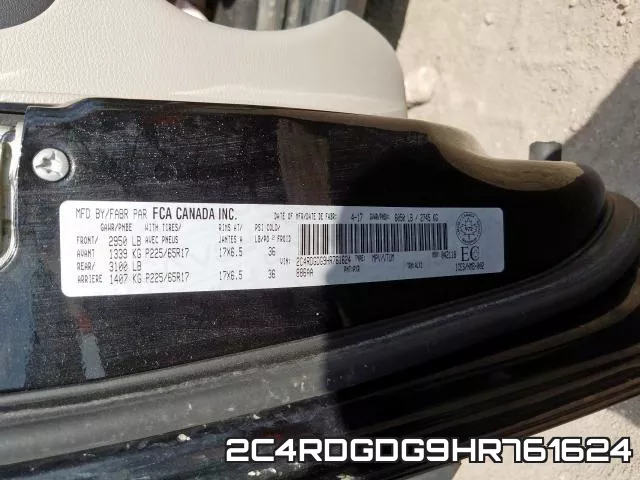 2C4RDGDG9HR761624 фото 2