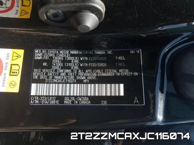 2T2ZZMCAXJC116074 фото 2