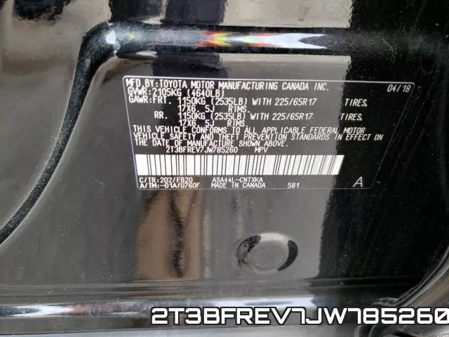 2T3BFREV7JW785260 фото 2