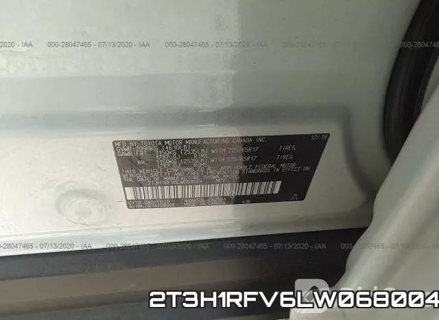 2T3H1RFV6LW068004 фото 10