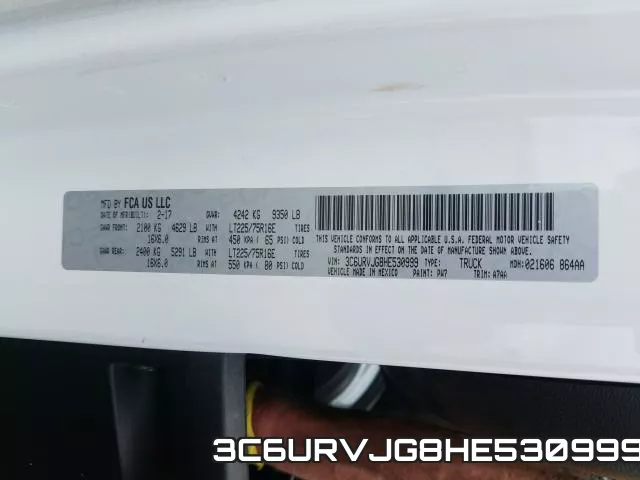3C6URVJG8HE530999 фото 2