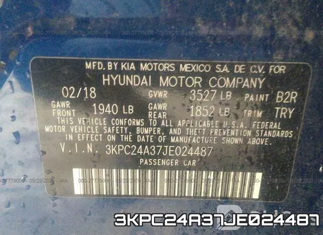 3KPC24A37JE024487 фото 9