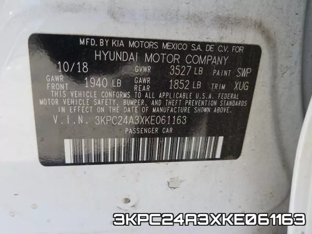 3KPC24A3XKE061163 фото 2