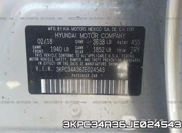 3KPC34A36JE024543 фото 10